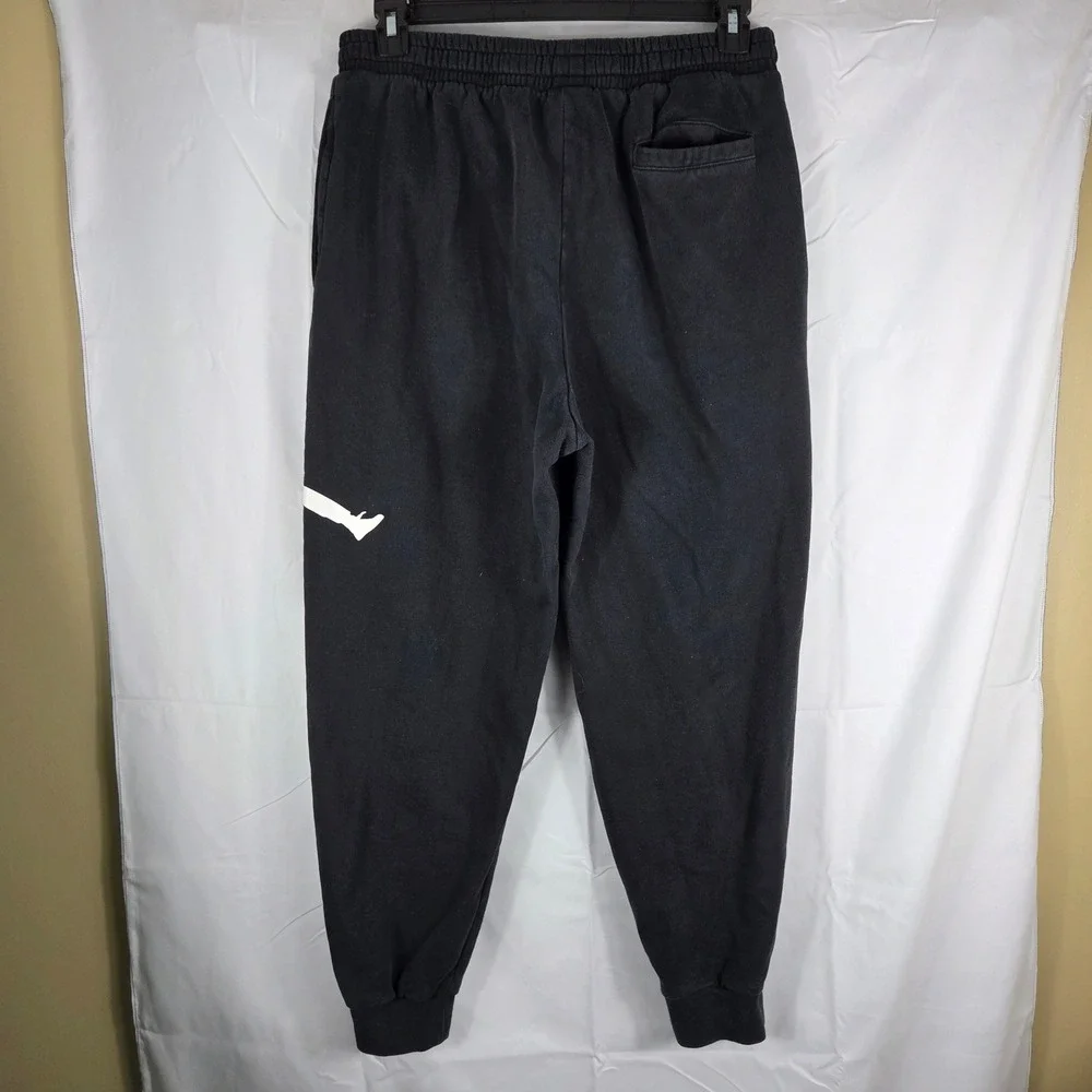 Jordan Mens Jumpman Fleece Sweatpants Black Joggers Standard Fit Medium